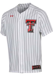 Under Armour Texas Tech Red Raiders Mens White Baseball Jersey
