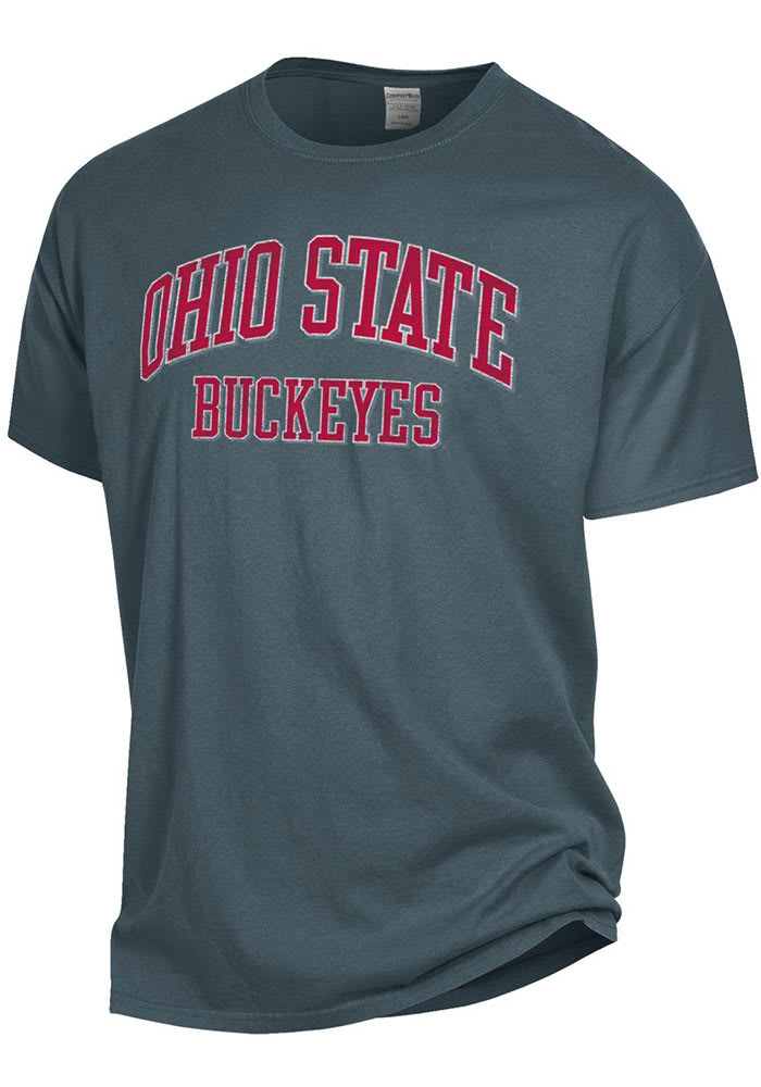Ohio State Buckeyes Charcoal Comfort Wash Short Sleeve T Shirt