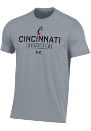Under Armour Cincinnati Bearcats Grey Stencil Team Name Short Sleeve T Shirt
