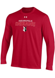 Under Armour Indianapolis Indians Red Performance Cotton Long Sleeve T Shirt