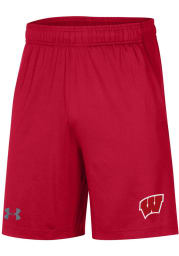 Under Armour Wisconsin Badgers Mens Red Raid Shorts