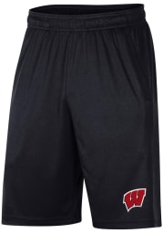 Under Armour Wisconsin Badgers Mens Black Tech Shorts