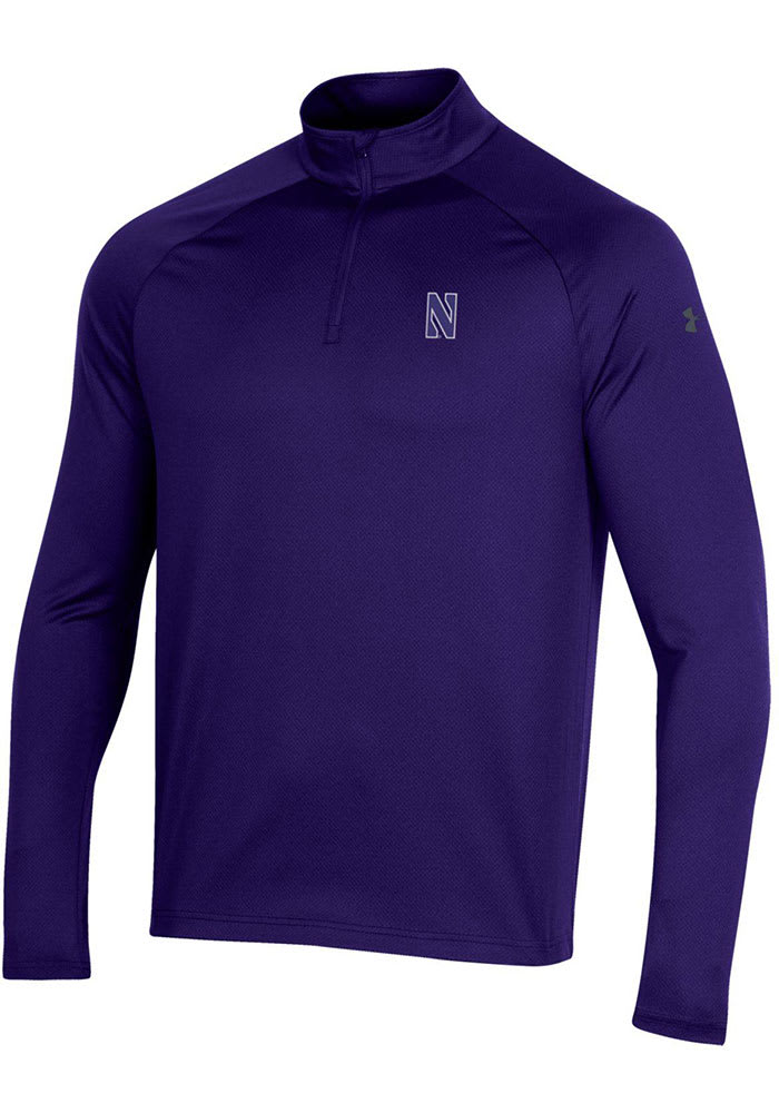 Under Armour Northwestern Wildcats Mens Purple Performance 2.0 Long Sleeve 1/4 Zip Pullover