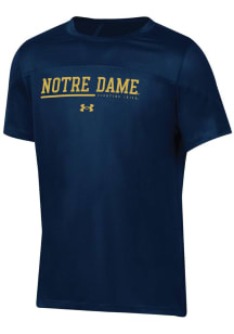 Under Armour Notre Dame Fighting Irish Youth Navy Blue SL Training Short Sleeve T-Shirt