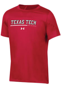 Under Armour Texas Tech Red Raiders Youth Red SL Training Short Sleeve T-Shirt