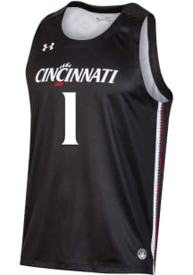 Under Armour Cincinnati Bearcats Youth SL Universal Black Basketball Jersey