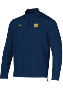 Under Armour Notre Dame Fighting Irish Mens Navy Blue Sideline Motivate 2.0 Long Sleeve 1/4 Zip ..