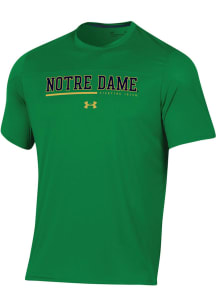 Under Armour Notre Dame Fighting Irish Green Sideline Training Short Sleeve T Shirt