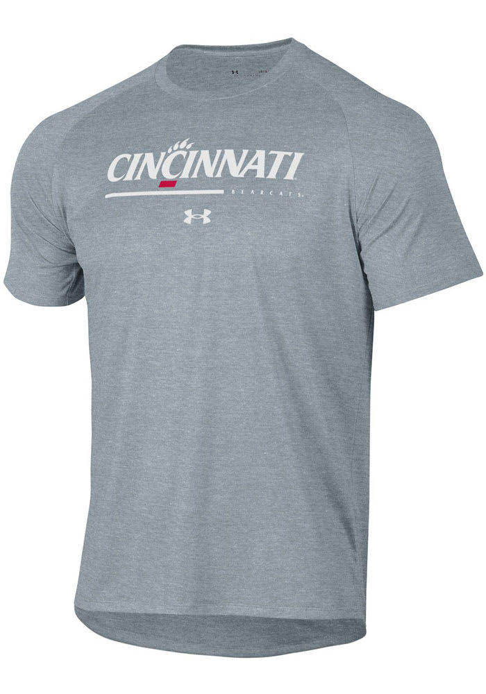 Under Armour Cincinnati Bearcats Grey Sideline Training Short Sleeve T Shirt