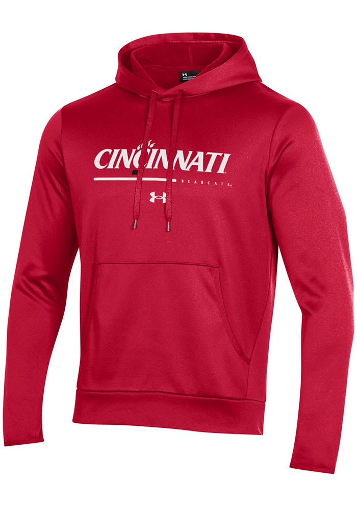 Under Armour Cincinnati Bearcats Mens Red Sideline Armour Fleece Hood