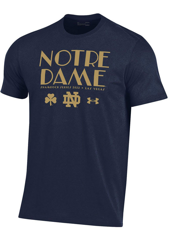 Under Armour Notre Dame Fighting Irish Navy Blue Shamrock Series Short Sleeve T Shirt