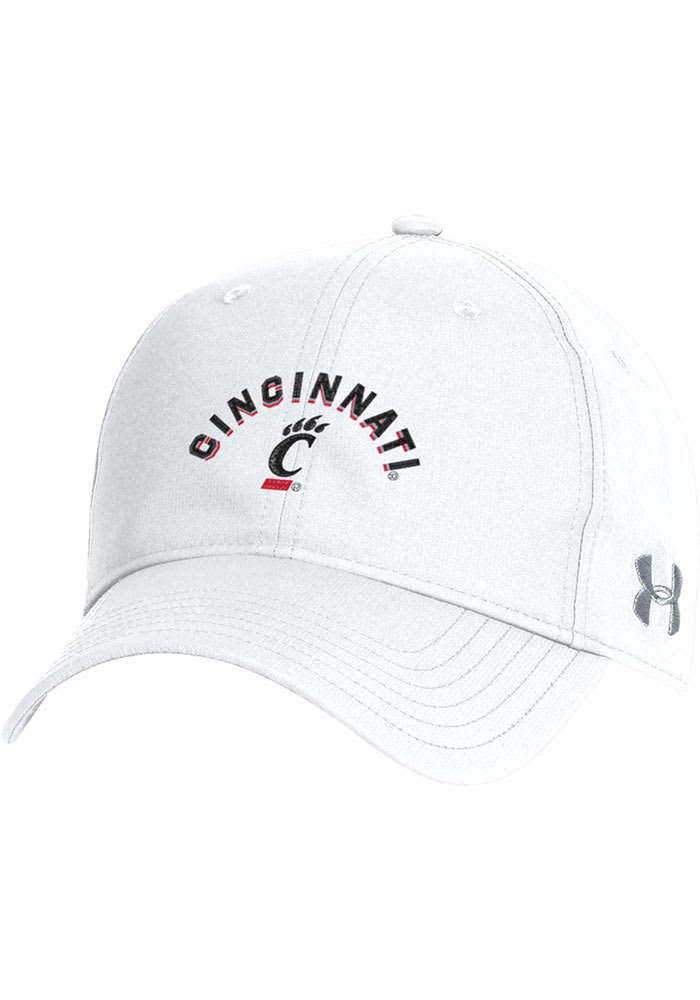Under Armour Cincinnati Bearcats Performance 2.0 Logo Adjustable Hat - White