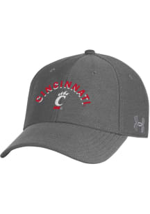 Under Armour Cincinnati Bearcats Mens Grey Blitzing 3.0 Stretch Flex Hat
