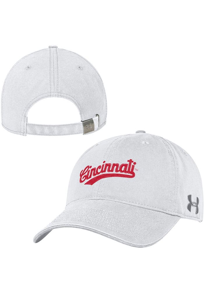 Under Armour Cincinnati Bearcats Retro Basketball Adjustable Hat - White