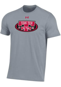 Under Armour Texas Tech Red Raiders Grey Throwback Short Sleeve T Shirt