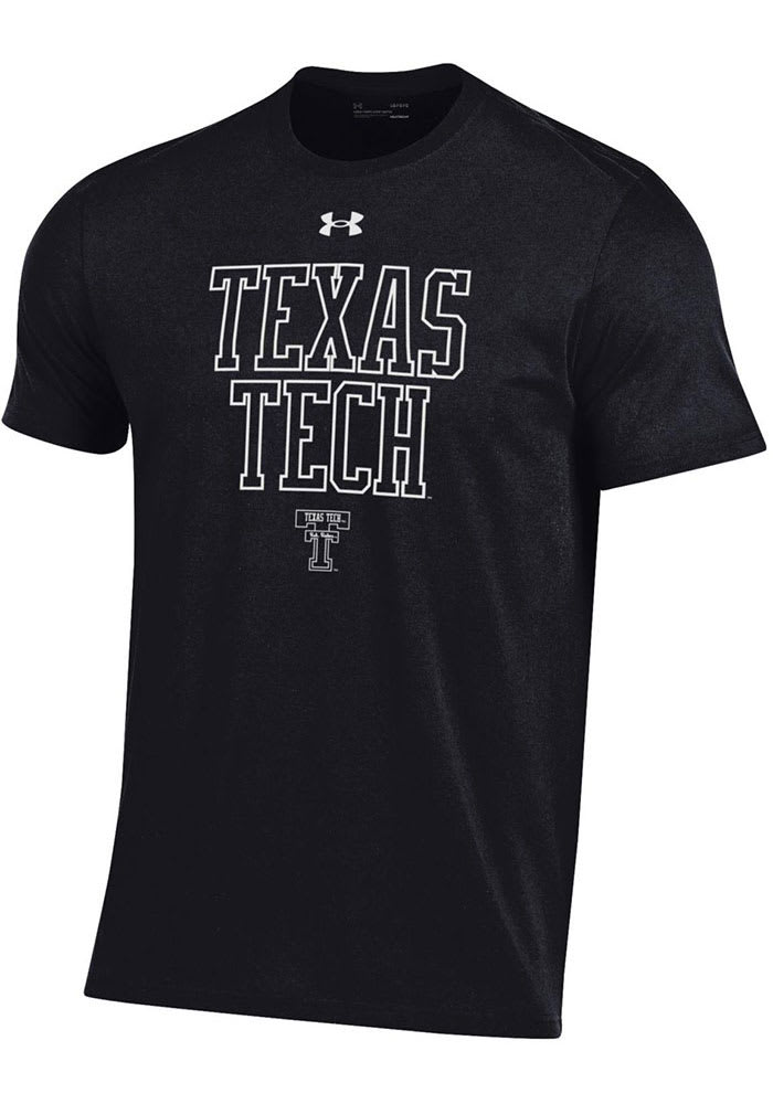 Under Armour Texas Tech Red Raiders Black Throwback Short Sleeve T Shirt
