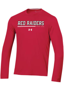 Under Armour Texas Tech Red Raiders Red Sideline Training Long Sleeve T-Shirt