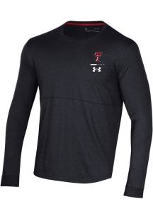 Under Armour Texas Tech Red Raiders Black Sideline Performance Cotton Long Sleeve T Shirt