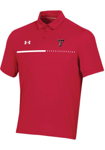 Under Armour Texas Tech Red Raiders Mens Red Sideline Title Short Sleeve Polo