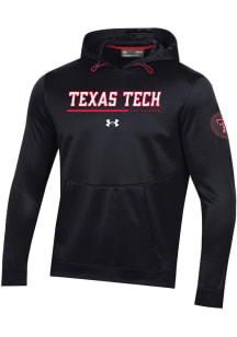 Under Armour Texas Tech Red Raiders Mens Black Sideline Armour Fleece Hood
