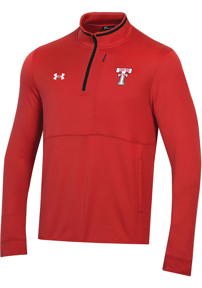 Under Armour Texas Tech Red Raiders Mens Red Throwback Long Sleeve 1/4 Zip Pullover