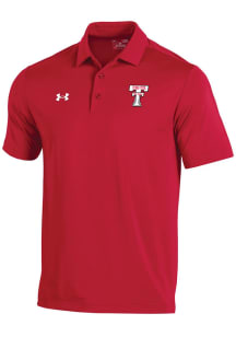 Under Armour Texas Tech Red Raiders Mens Red Throwback Short Sleeve Polo
