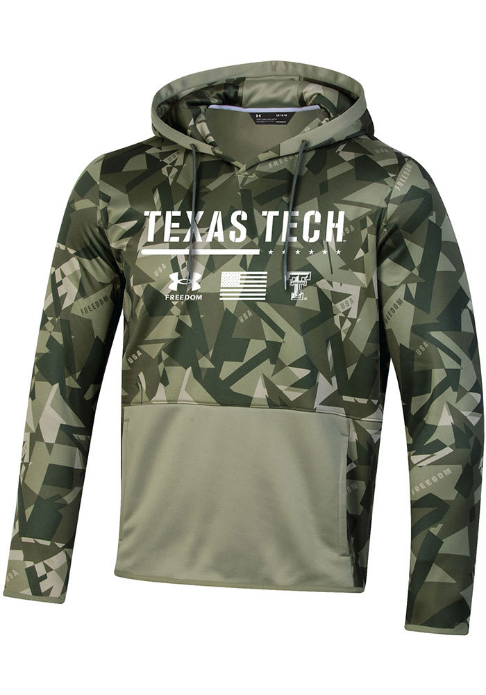 Under Armour Texas Tech Red Raiders Mens Green Sideline Freedom Hood