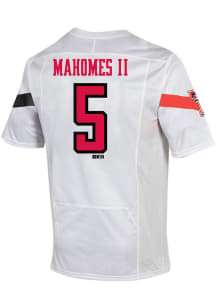 Patrick Mahomes  Under Armour Texas Tech Red Raiders White Premier Replica Name and Number Footb..