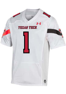 Under Armour Texas Tech Red Raiders White Replica Football Jersey