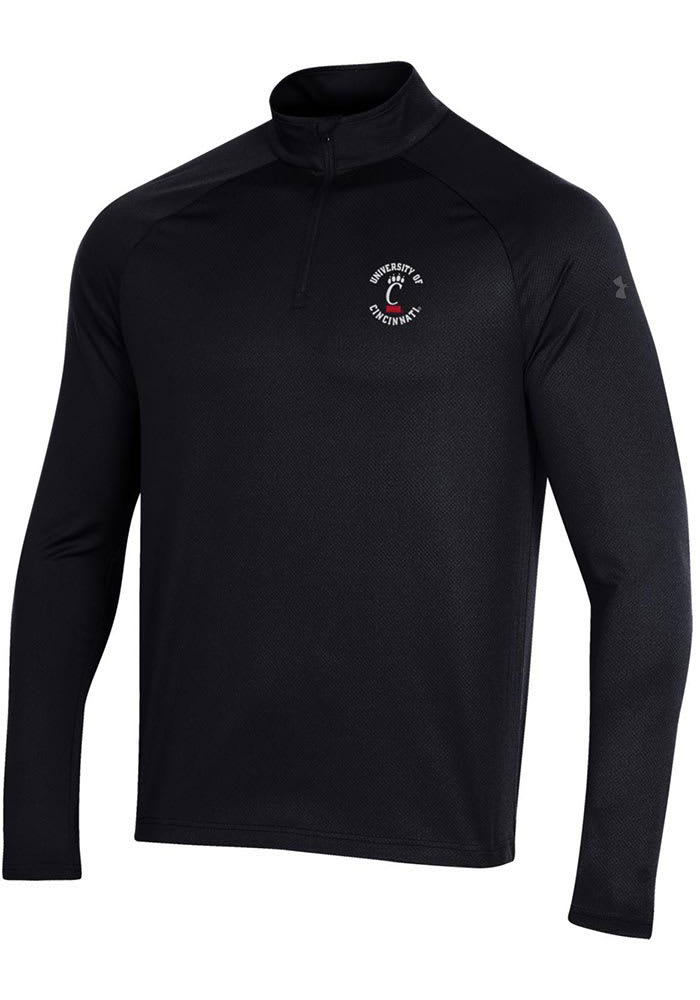 Under Armour Cincinnati Bearcats Mens Black Tech Long Sleeve 1/4 Zip Pullover