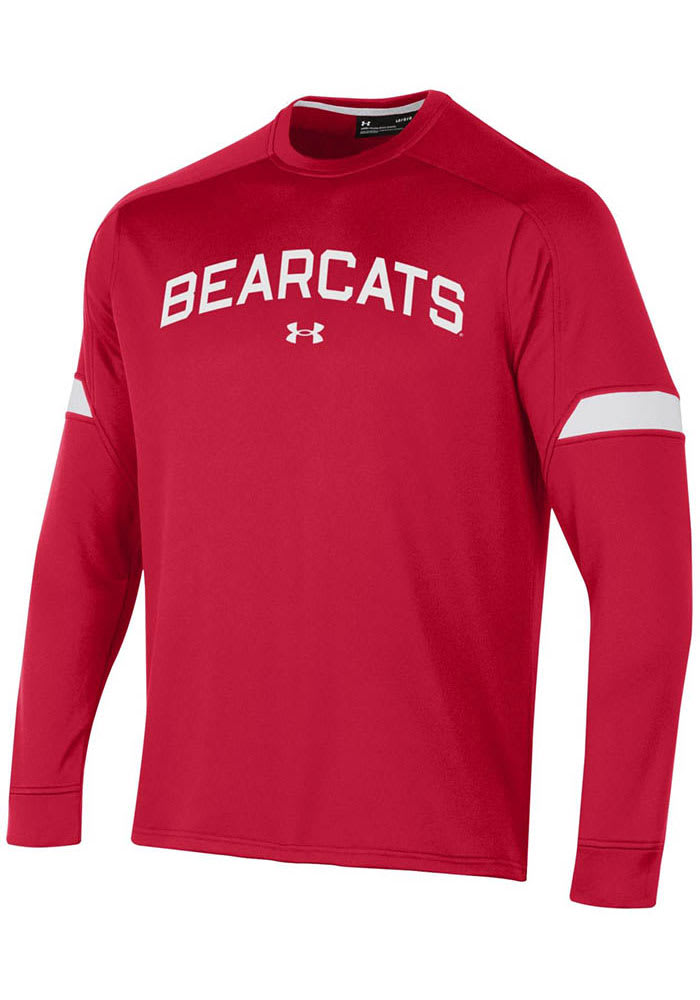 Under Armour Cincinnati Bearcats Mens Red Gameday Tech Terry Long Sleeve Sweatshirt