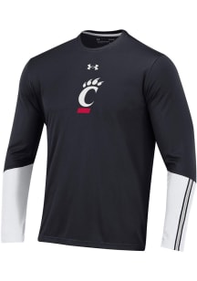 Under Armour Cincinnati Bearcats Black Gameday Tech Mesh Long Sleeve T-Shirt