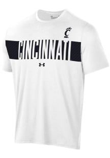 Under Armour Cincinnati Bearcats White Gameday Tech Short Sleeve T Shirt