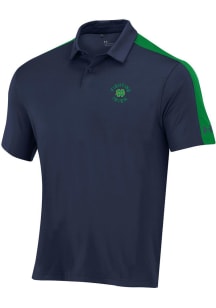 Under Armour Notre Dame Fighting Irish Mens Navy Blue Gameday Short Sleeve Polo