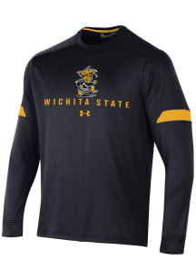 Under Armour Wichita State Shockers Mens Black Gameday Tech Terry Long Sleeve Sweatshirt
