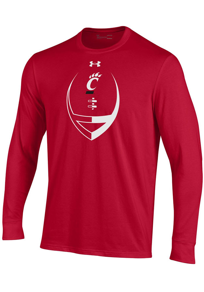 Under Armour Cincinnati Bearcats Red Football Long Sleeve T Shirt