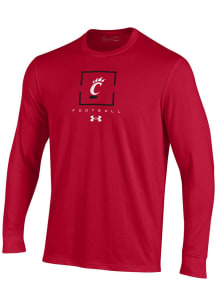 Under Armour Cincinnati Bearcats Red Football Long Sleeve T Shirt