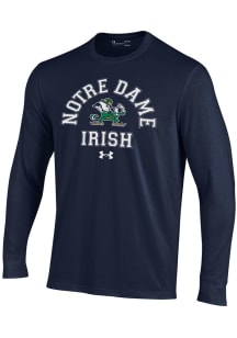 Under Armour Notre Dame Fighting Irish Youth Navy Blue Primary Logo Long Sleeve T-Shirt