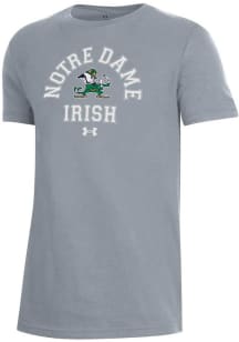 Under Armour Notre Dame Fighting Irish Youth Grey NO 1 Short Sleeve T-Shirt
