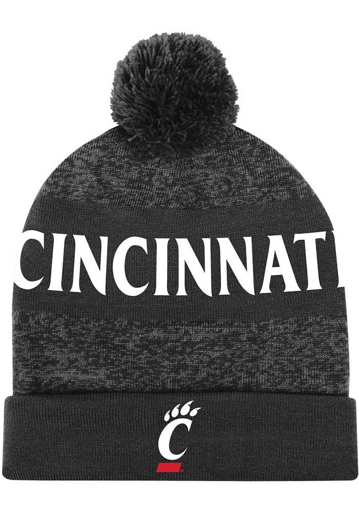 Under Armour Cincinnati Bearcats CPaw Pom Beanie, Black/Red, 45% OFF