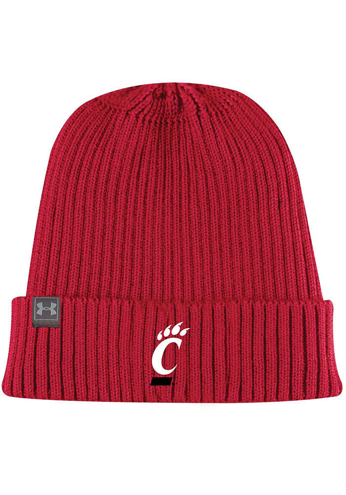 Under Armour Cincinnati Bearcats Core Beanie Baby Knit Hat - Red