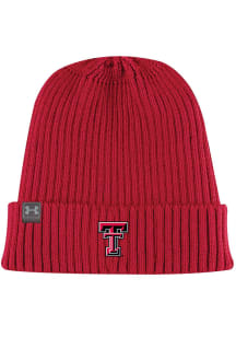 Under Armour Texas Tech Red Raiders Core Beanie Baby Knit Hat - Red