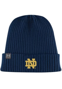 Under Armour Notre Dame Fighting Irish Core Beanie Baby Knit Hat - Navy Blue