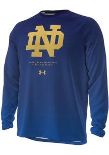 Under Armour Notre Dame Fighting Irish Navy Blue Shooter Shirt Long Sleeve T-Shirt