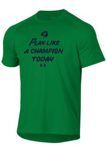Under Armour Notre Dame Fighting Irish Kelly Green Slogan Short Sleeve T Shirt