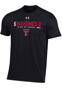 Patrick Mahomes Texas Tech Red Raiders Black Ring Of Honor Short Sleeve Player T Shirt