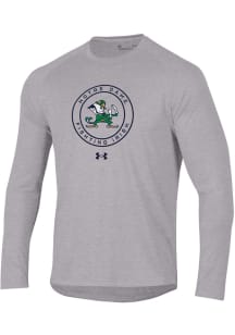 Under Armour Notre Dame Fighting Irish Grey Circle Tech Long Sleeve T-Shirt