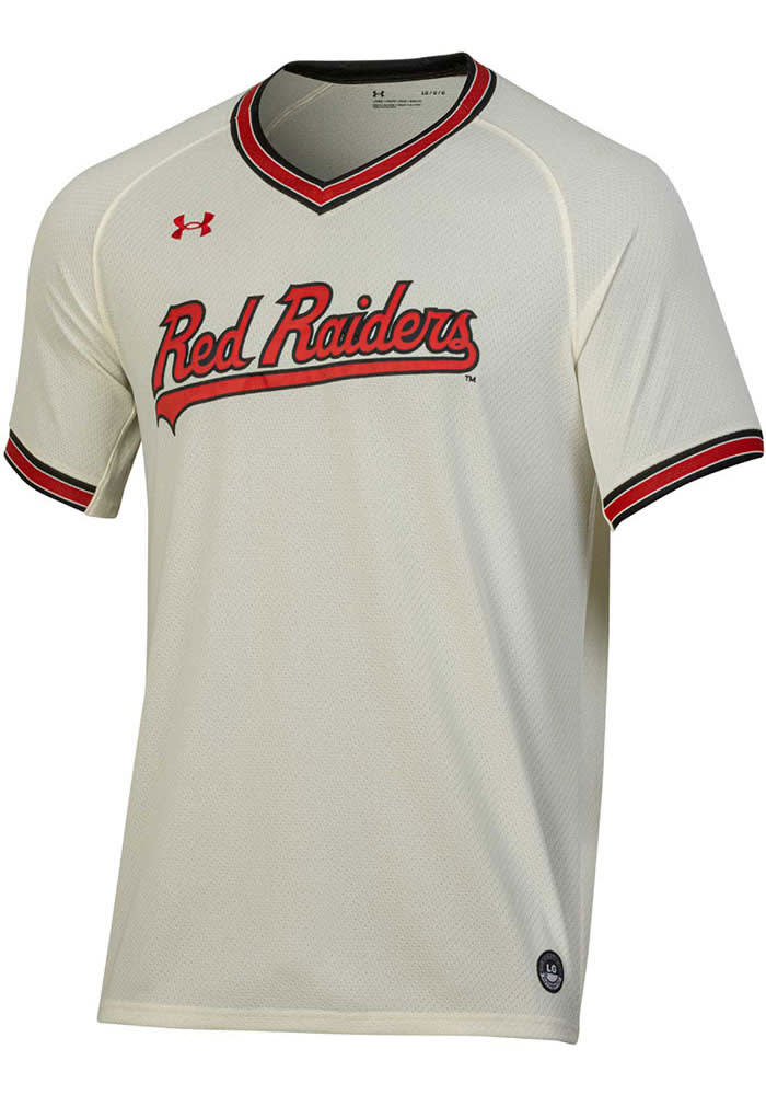 Men's Under Armour Black Texas Tech Red Raiders Performance Replica  Baseball Jersey