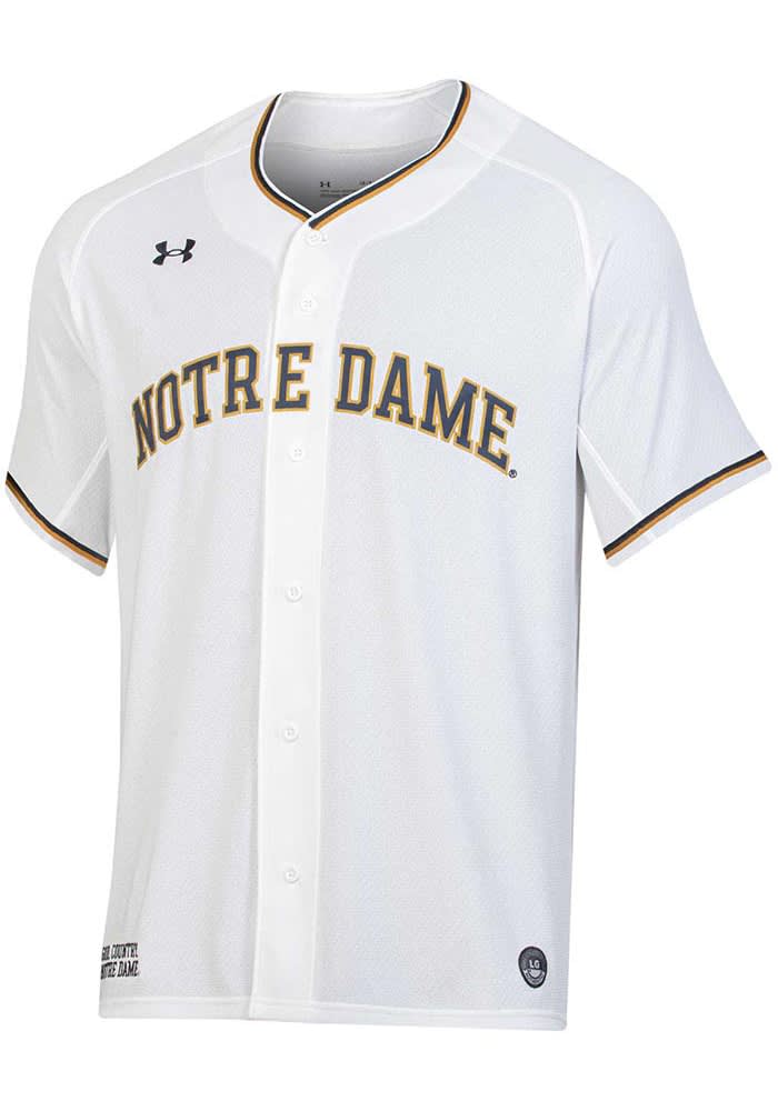 Under Armour Notre Dame Fighting Irish Mens WHITE Replica