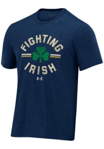 Under Armour Notre Dame Fighting Irish Navy Blue All Day SS Short Sleeve T Shirt